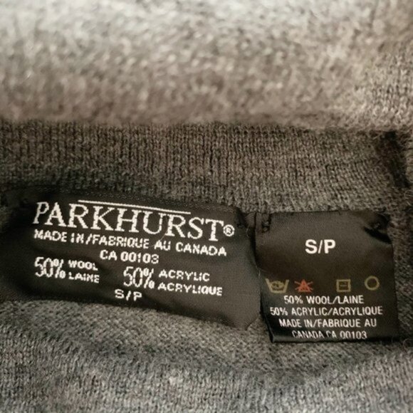 Ladies Parkhurst Grey Wool-Blend Turtleneck Sweater - Size Small - Picture 5 of 6
